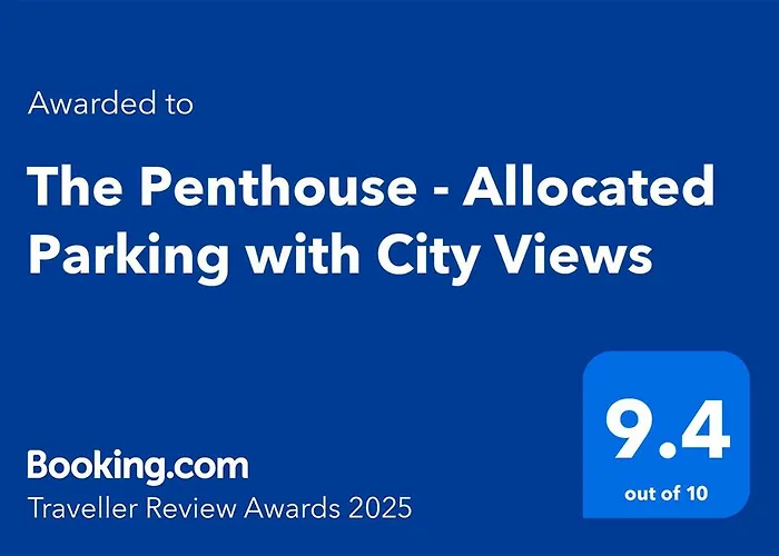 The Penthouse - Allocated Parking With City Views